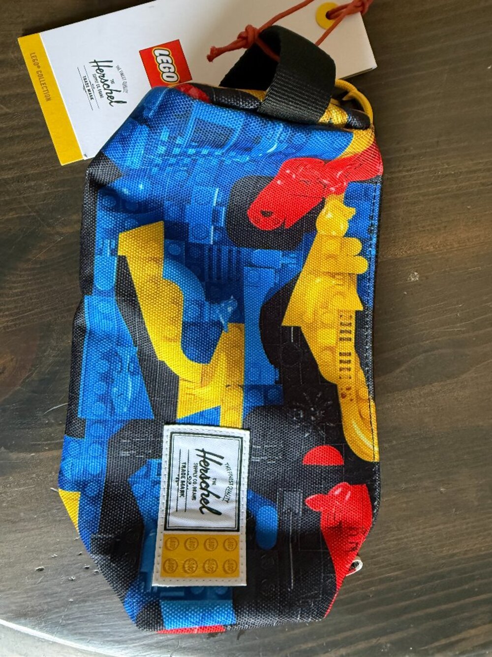 New! Herschel LEGO Settlement Pencil Case Scavenger Hunt Bricks